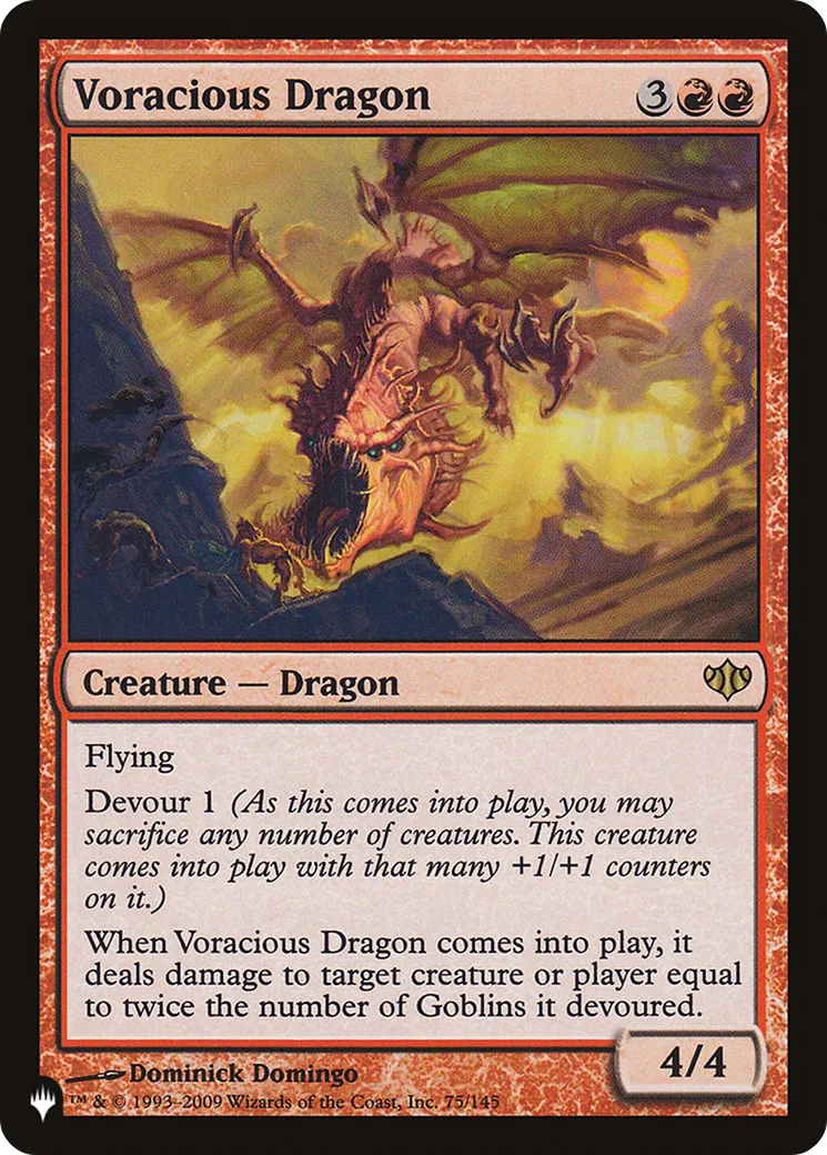 Dragon vorace — The List — Magic: The Gathering