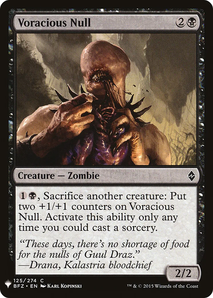 Voracious Null — The List — Magic: The Gathering