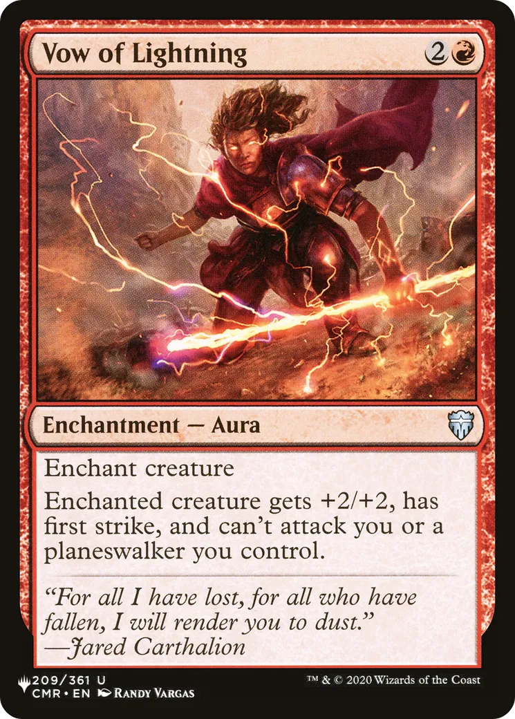 Vœu de foudre — The List — Magic: The Gathering
