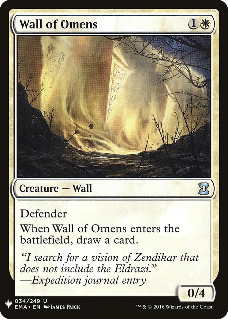 Wall of Omens — The List — Magic: The Gathering