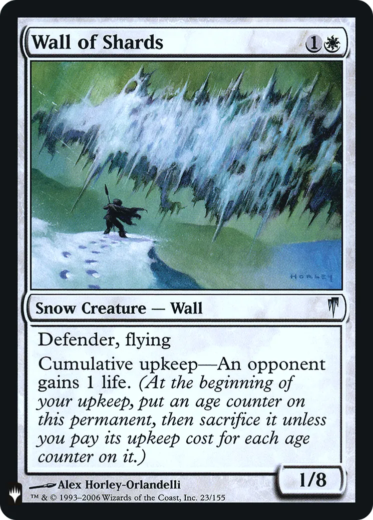 Mur d'échardes — The List — Magic: The Gathering