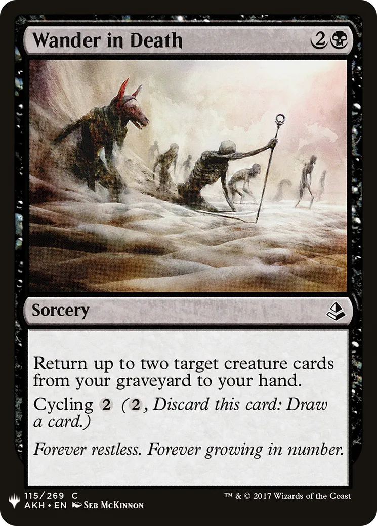 Errance dans la mort — The List — Magic: The Gathering