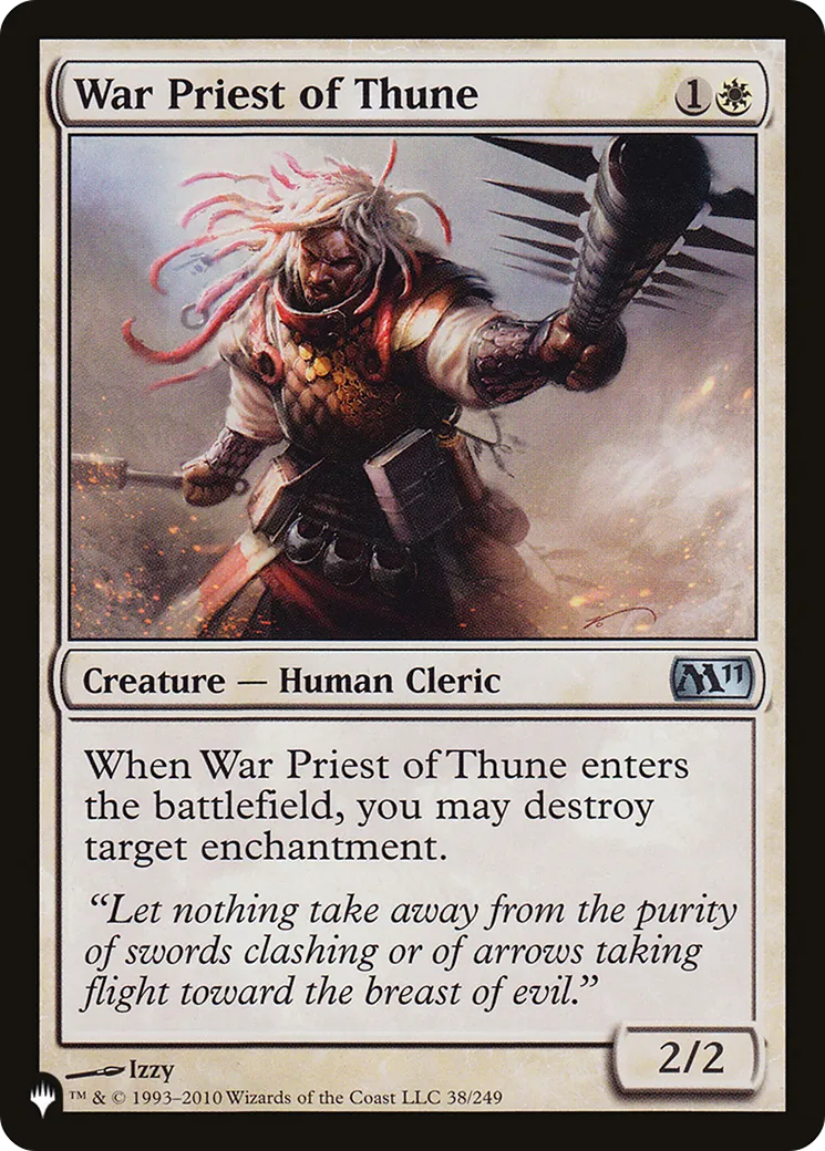War Priest of Thune — The List — Magic: The Gathering