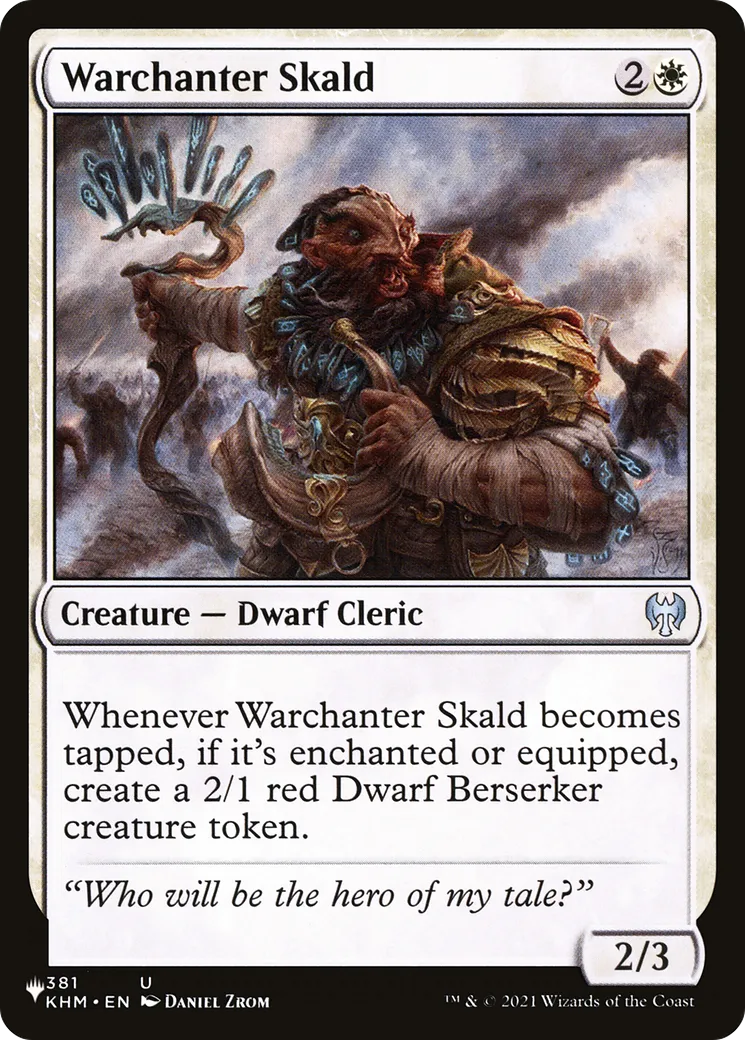 Skald chanteguerre — The List — Magic: The Gathering