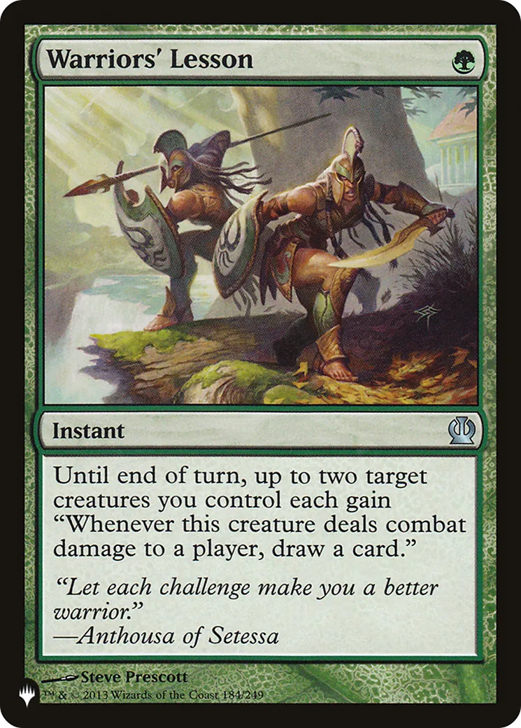 Warriors' Lesson — The List — Magic: The Gathering