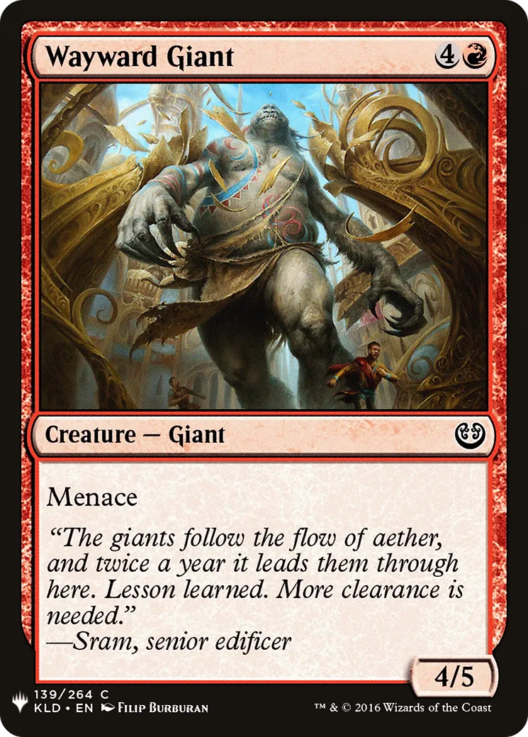 Géant rétif — The List — Magic: The Gathering