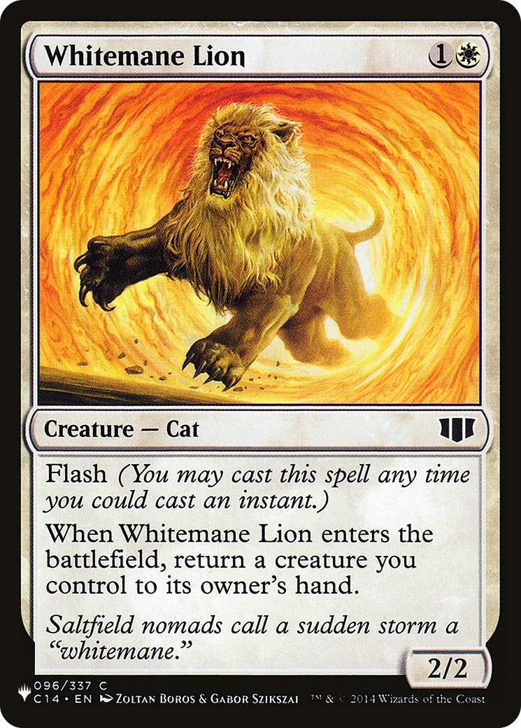 Whitemane Lion — The List — Magic: The Gathering