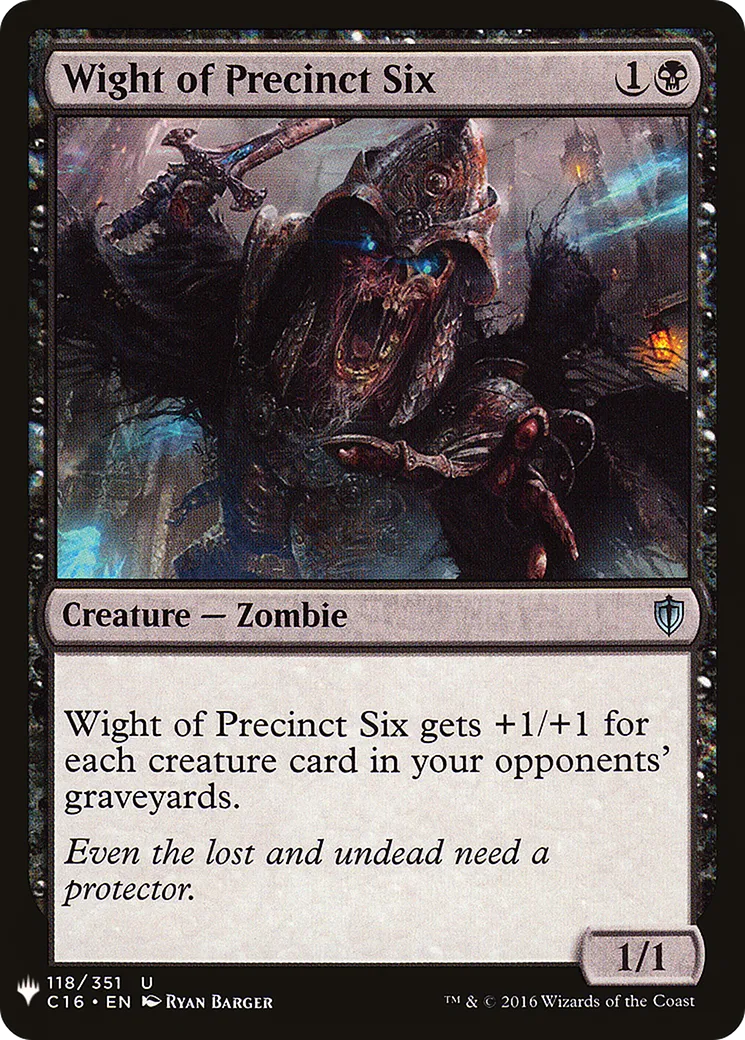 Nécrophage de la Sixième circonscription — The List — Magic: The Gathering