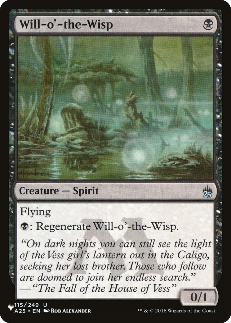 Will-o'-the-Wisp — The List — Magic: The Gathering
