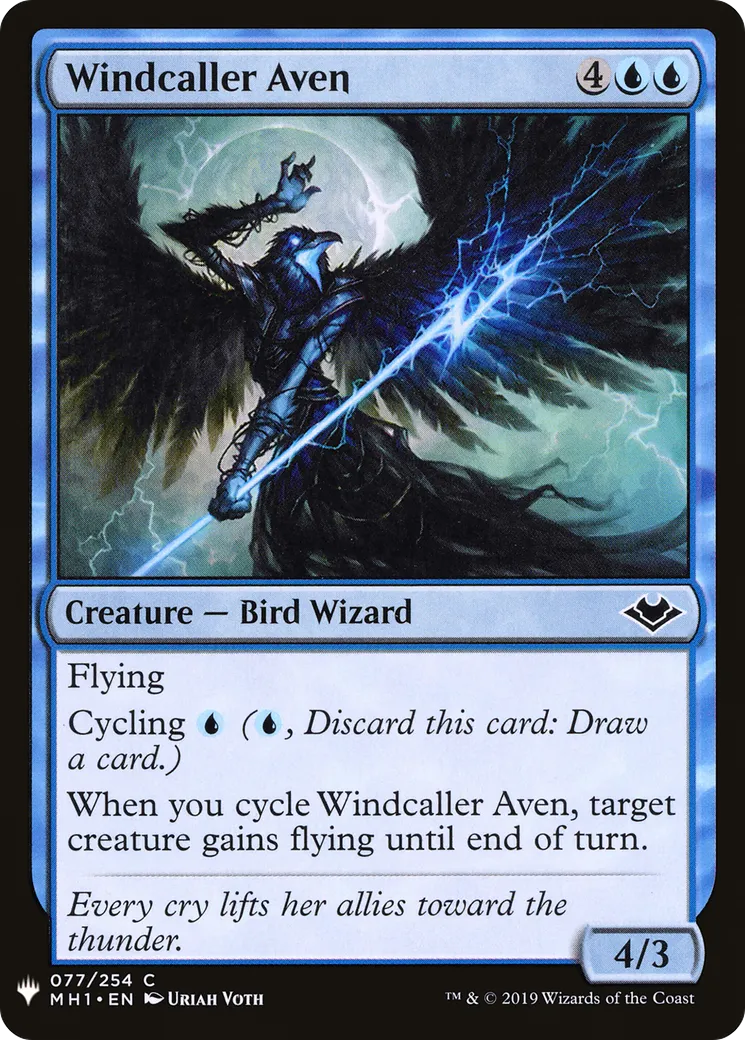 Windcaller Aven — The List — Magic: The Gathering