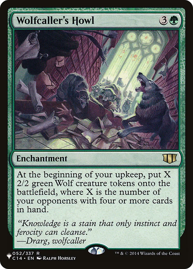 Hurlement du meneur de loups from The List - Magic: The Gathering
