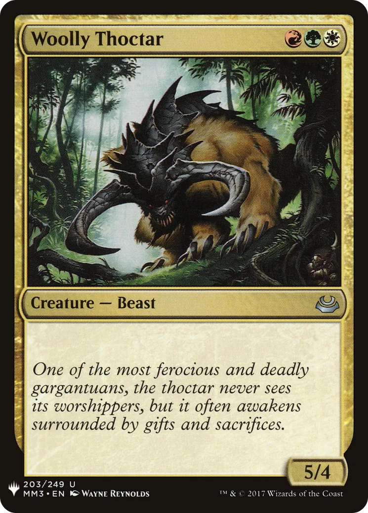 Thoctar laineux — The List — Magic: The Gathering