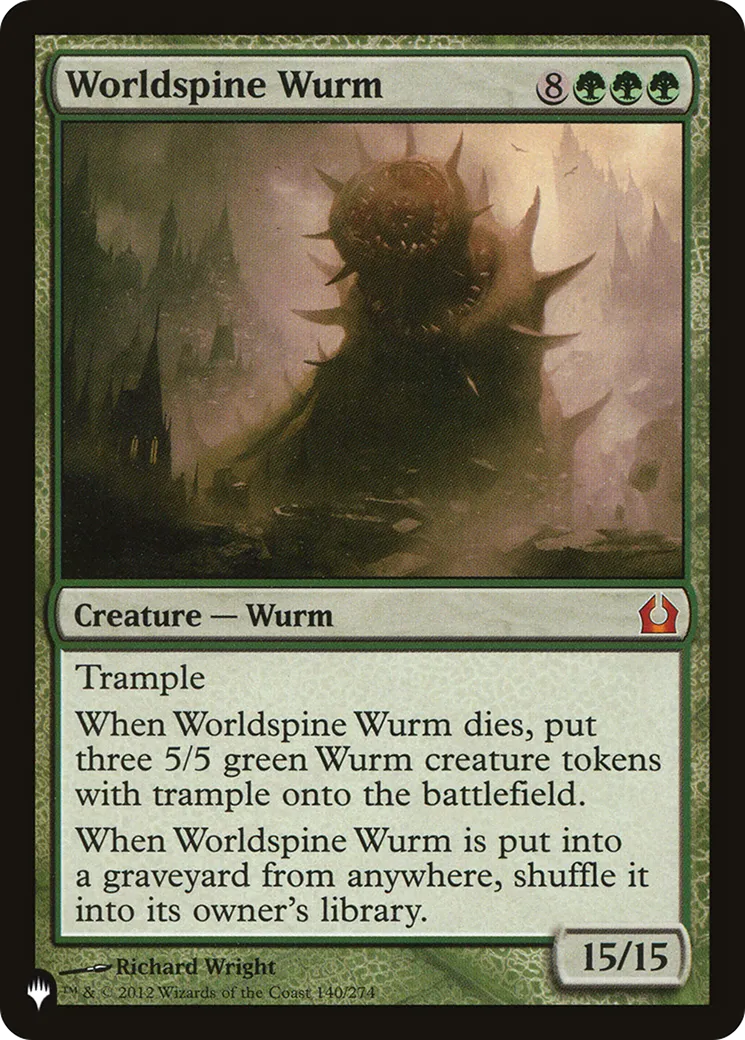 Worldspine Wurm — The List — Magic: The Gathering