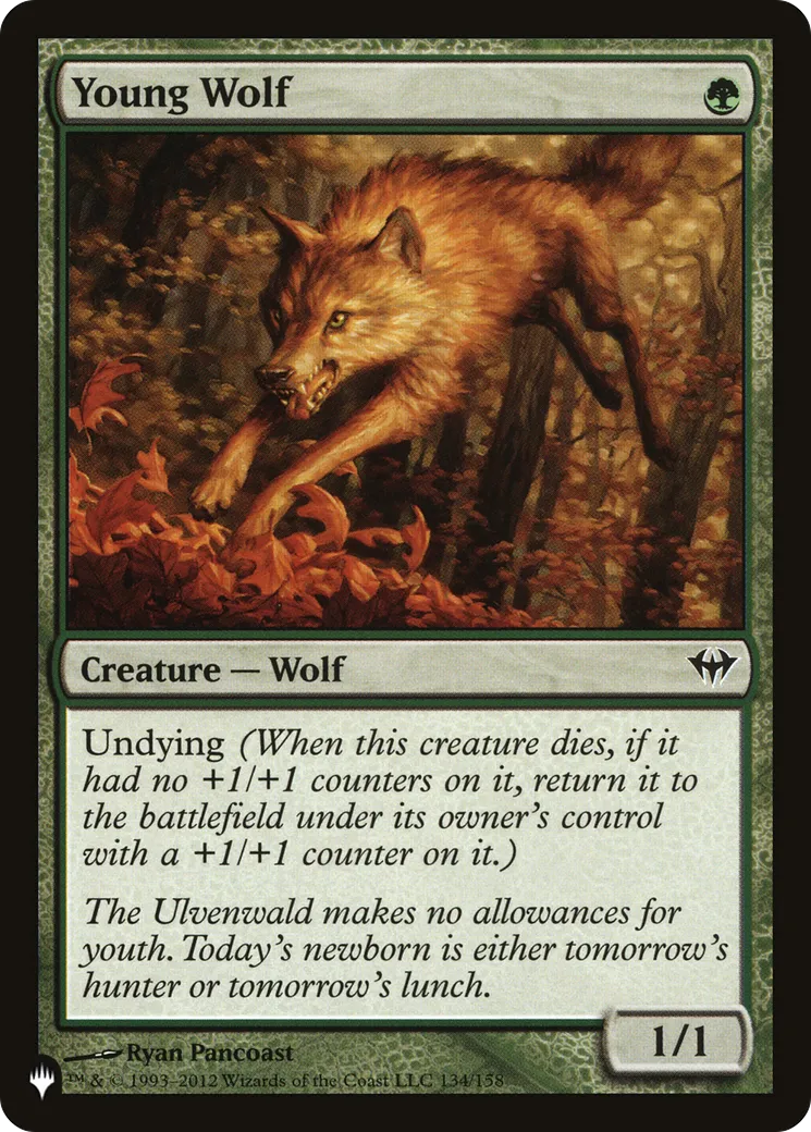 Young Wolf — The List — Magic: The Gathering