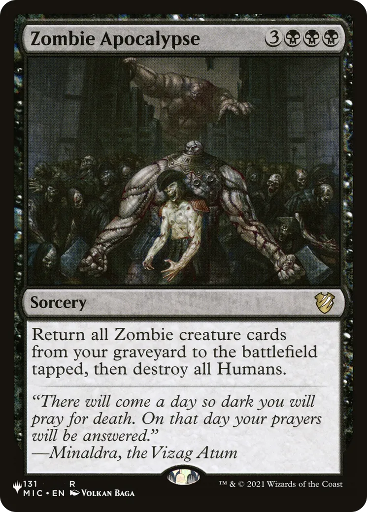 Apocalypse des zombies — The List — Magic: The Gathering