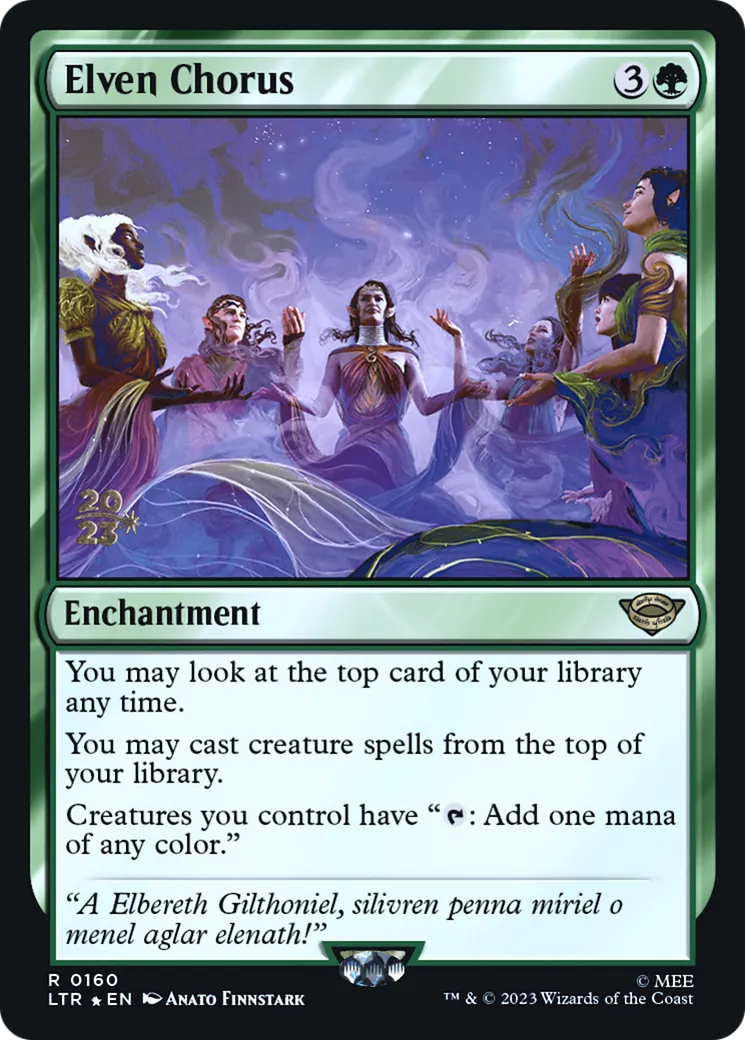 Elven Chorus — Tales of Middle-earth Promos — Magic: The Gathering