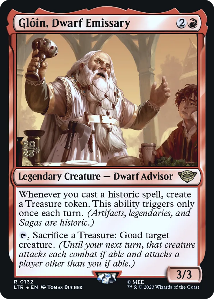 Glóin, Dwarf Emissary — Tales of Middle-earth Promos — Magic: The Gathering