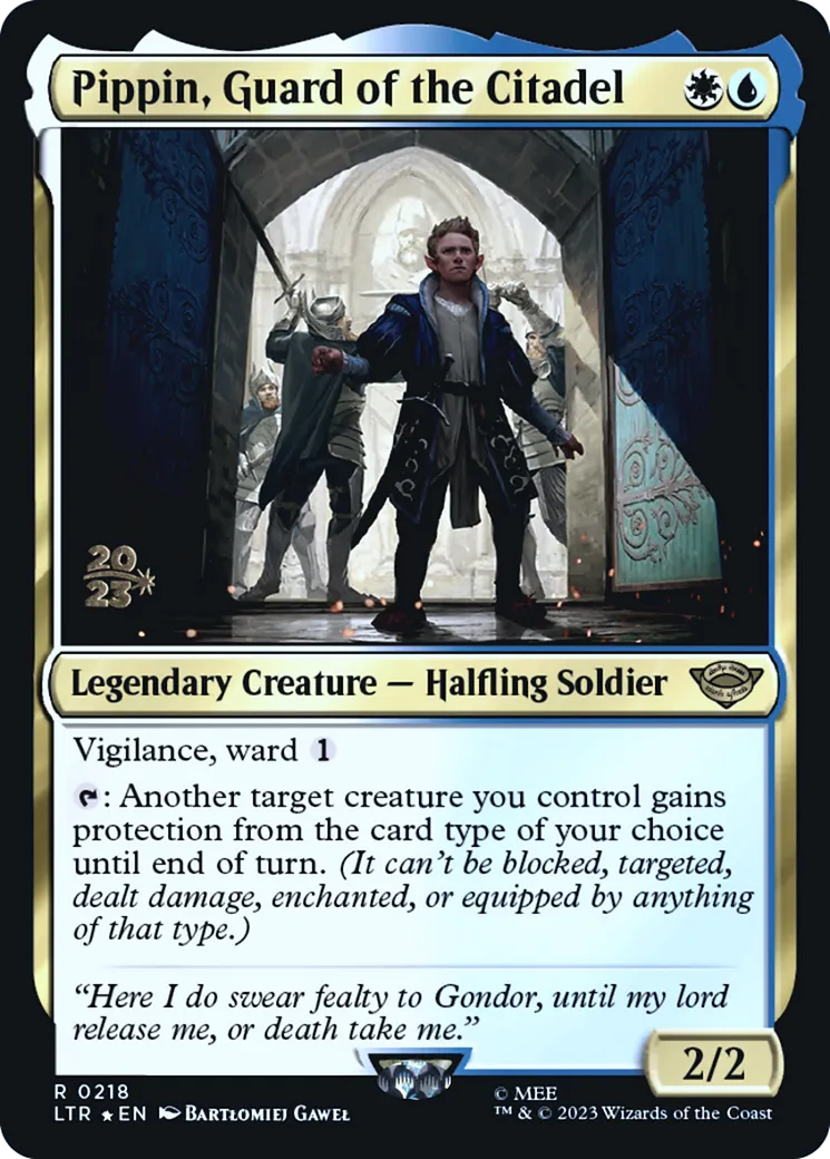 Pippin, Guard of the Citadel — Tales of Middle-earth Promos — Magic: The Gathering