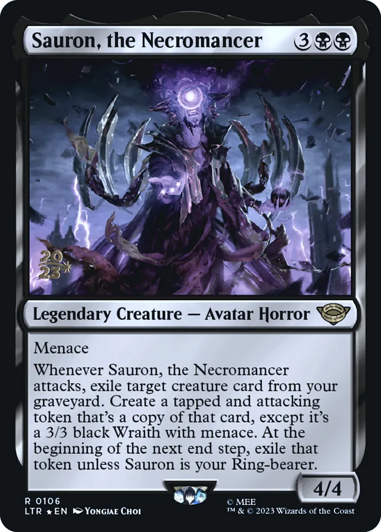 Sauron, the Necromancer — Tales of Middle-earth Promos — Magic: The Gathering