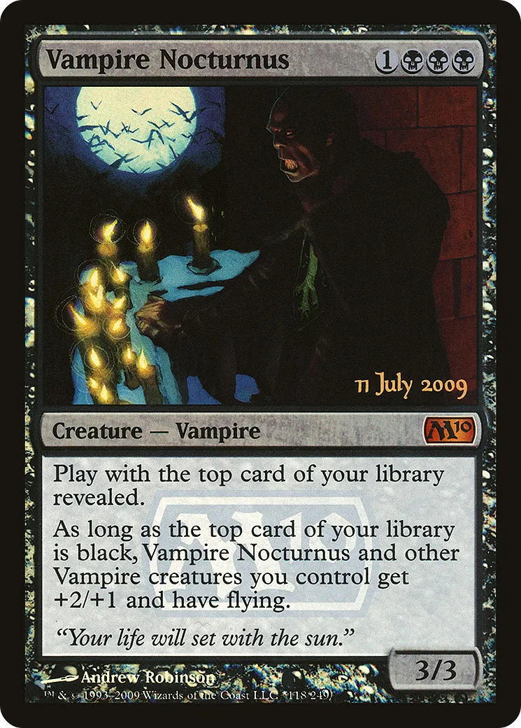 Nocturnus vampire — Magic 2010 Promos — Magic: The Gathering