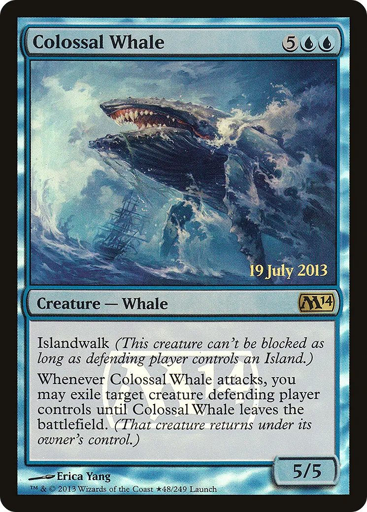Colossal Whale — Magic 2014 Promos — Magic: The Gathering