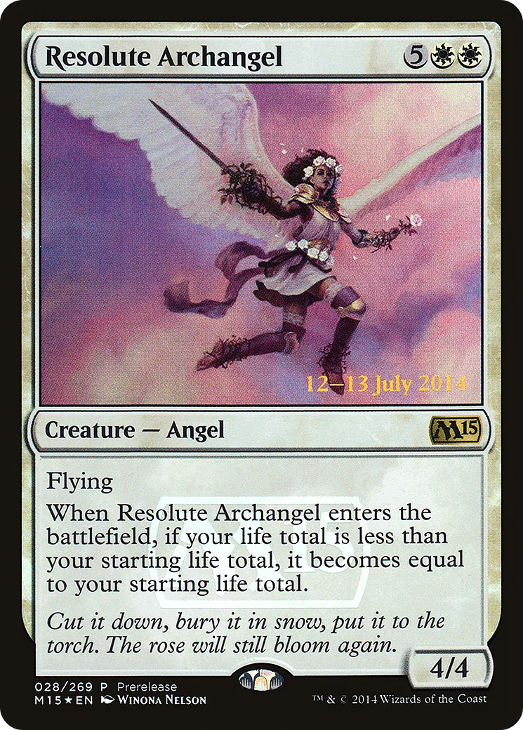 Archange de la résolution — Magic 2015 Promos — Magic: The Gathering