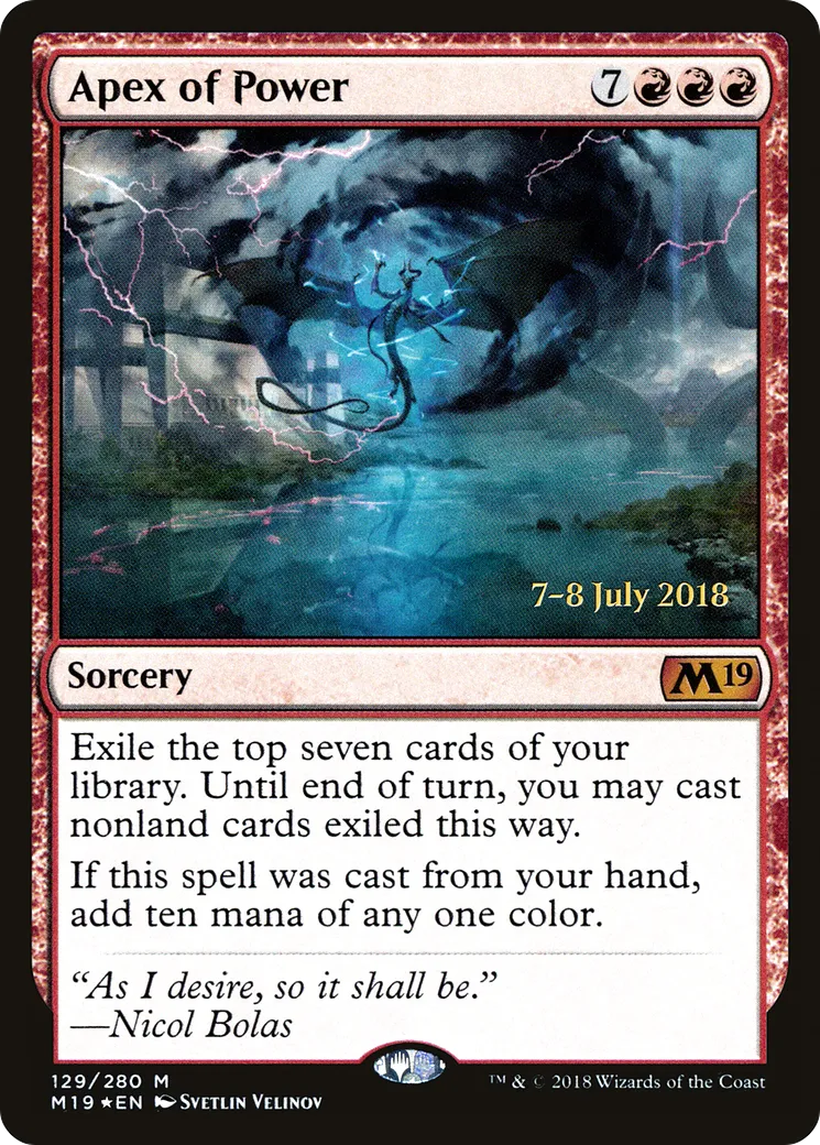 Apex of Power from Core Set 2019 Promos - Magic: The Gathering