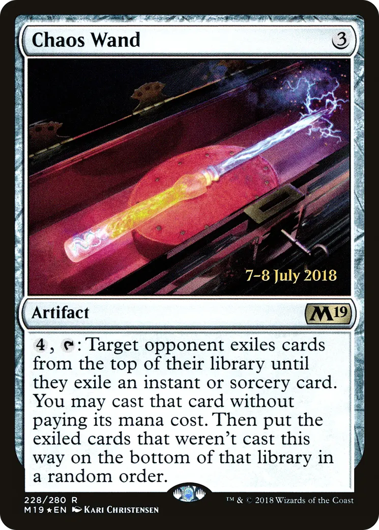 Chaos Wand — Core Set 2019 Promos — Magic: The Gathering