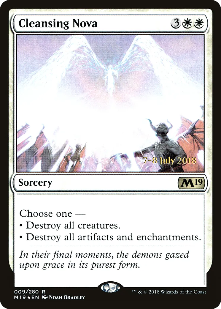 Cleansing Nova — Core Set 2019 Promos — Magic: The Gathering