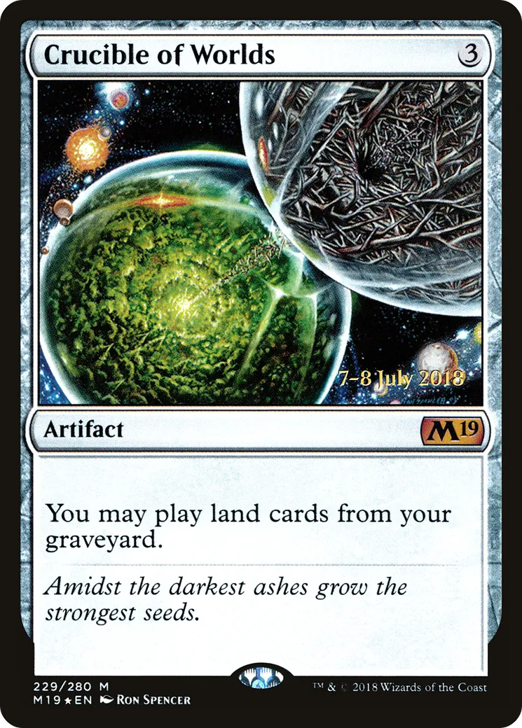 Crucible of Worlds — Core Set 2019 Promos — Magic: The Gathering