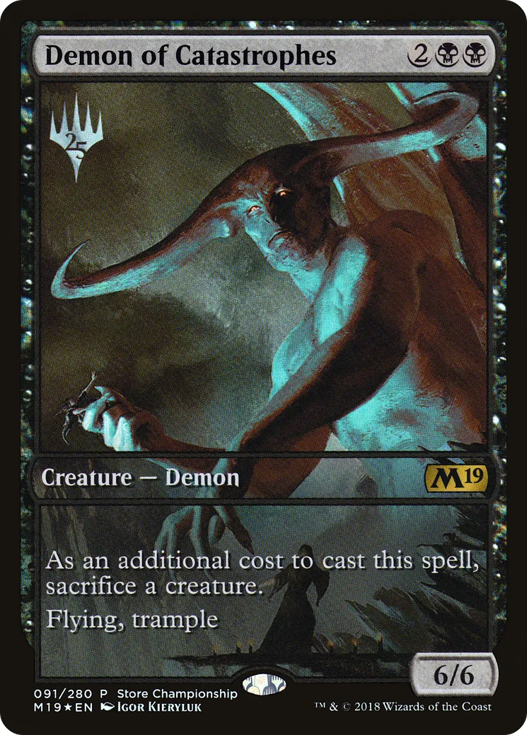 Démon des catastrophes — Core Set 2019 Promos — Magic: The Gathering