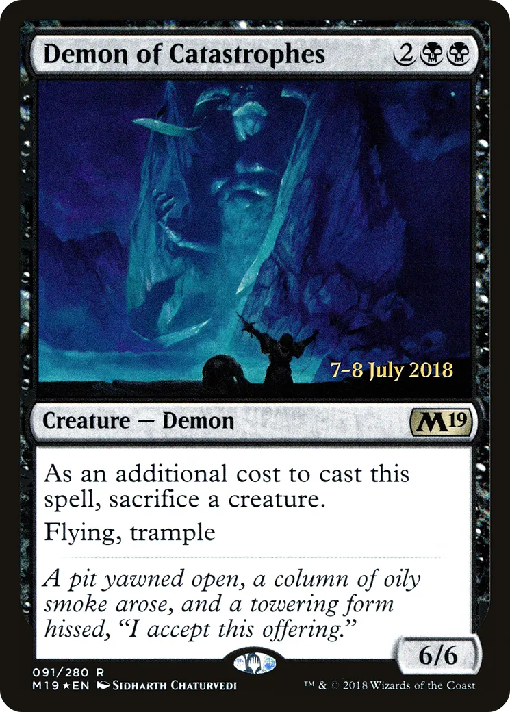 Démon des catastrophes — Core Set 2019 Promos — Magic: The Gathering