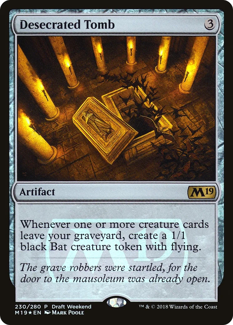 Desecrated Tomb — Core Set 2019 Promos — Magic: The Gathering