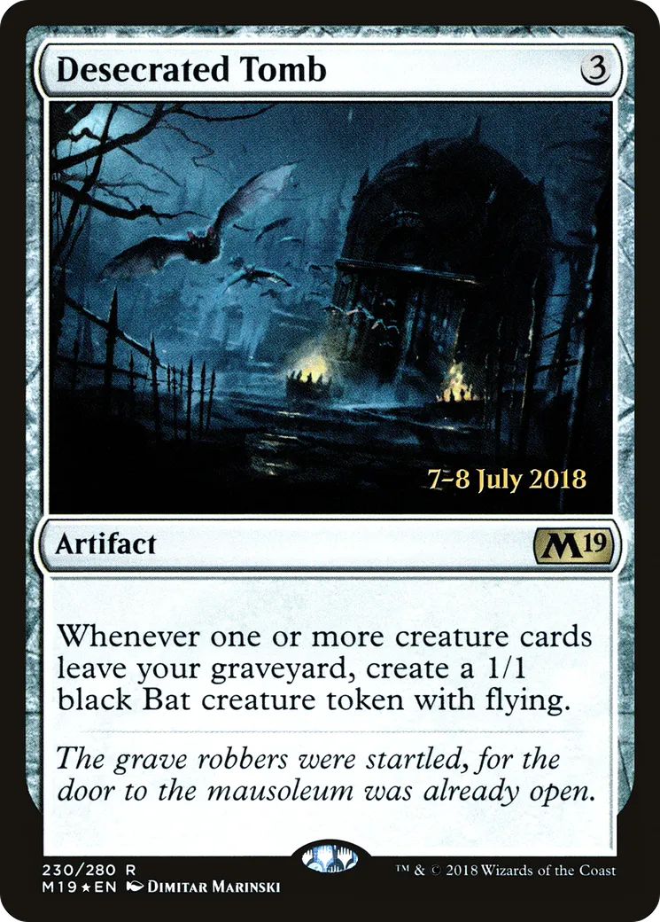 Desecrated Tomb — Core Set 2019 Promos — Magic: The Gathering