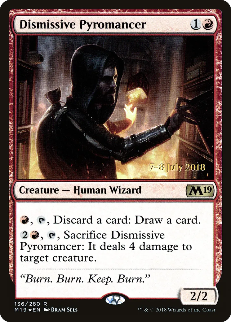 Dismissive Pyromancer — Core Set 2019 Promos — Magic: The Gathering
