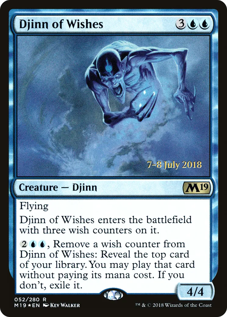 Djinn of Wishes — Core Set 2019 Promos — Magic: The Gathering
