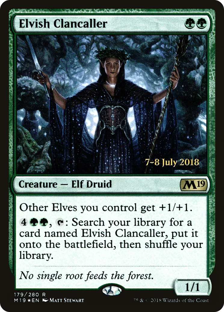 Elvish Clancaller — Core Set 2019 Promos — Magic: The Gathering