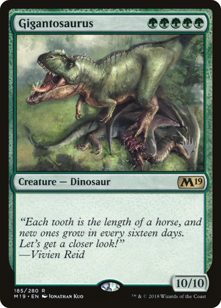 Gigantosaurus — Core Set 2019 Promos — Magic: The Gathering
