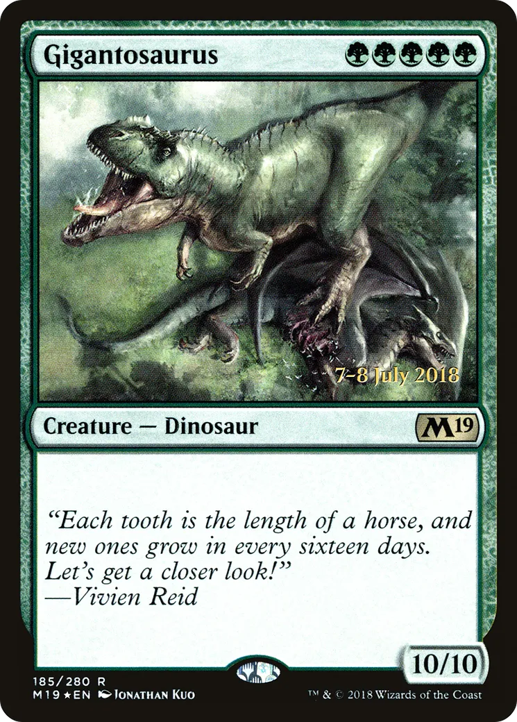Gigantosaurus — Core Set 2019 Promos — Magic: The Gathering
