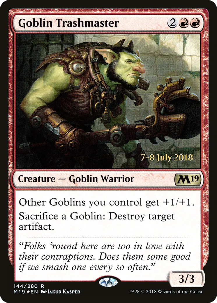 Goblin Trashmaster — Core Set 2019 Promos — Magic: The Gathering
