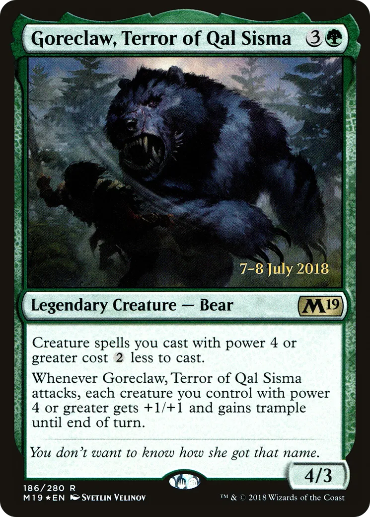 Goreclaw, Terror of Qal Sisma — Core Set 2019 Promos — Magic: The Gathering