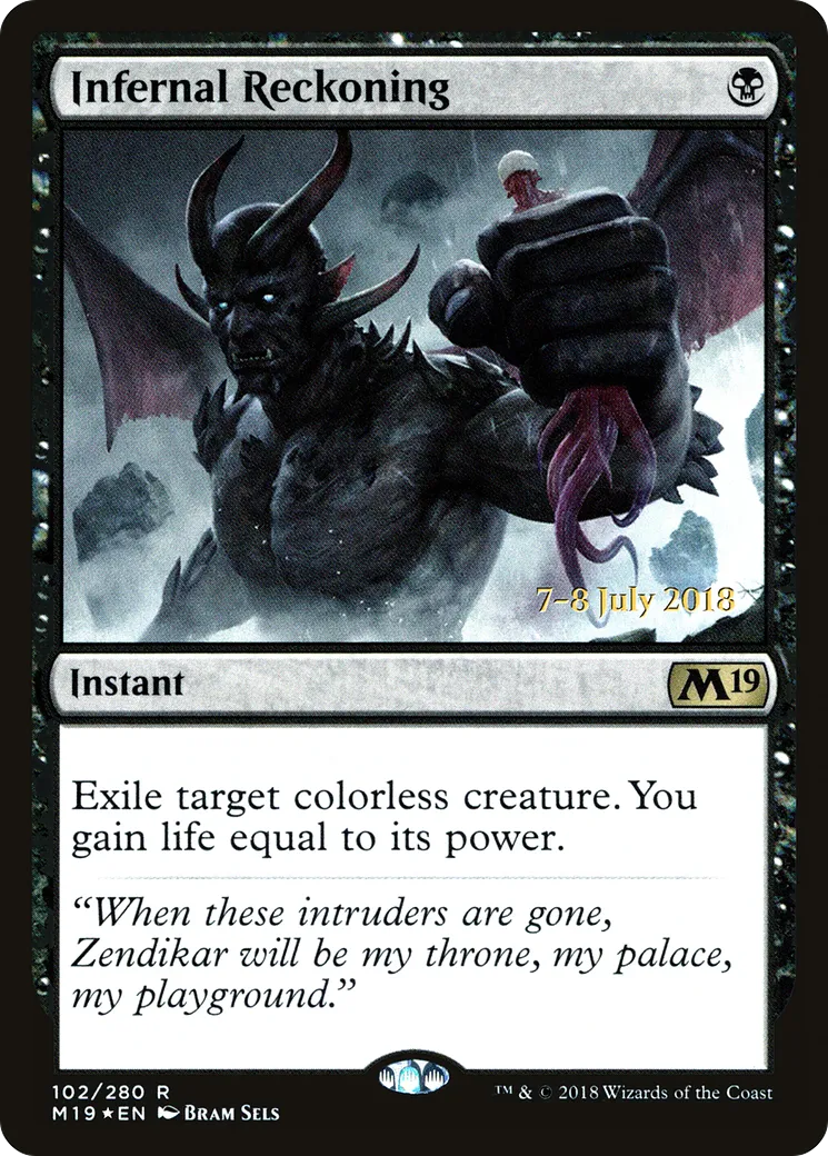 Jugement infernal — Core Set 2019 Promos — Magic: The Gathering