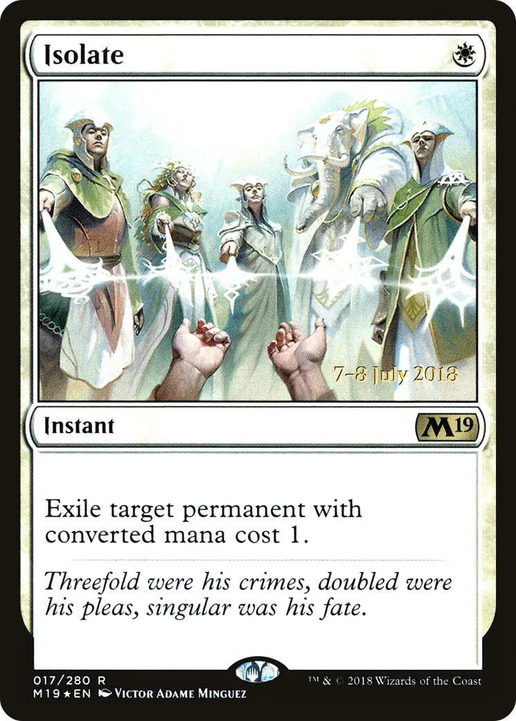Isoler — Core Set 2019 Promos — Magic: The Gathering