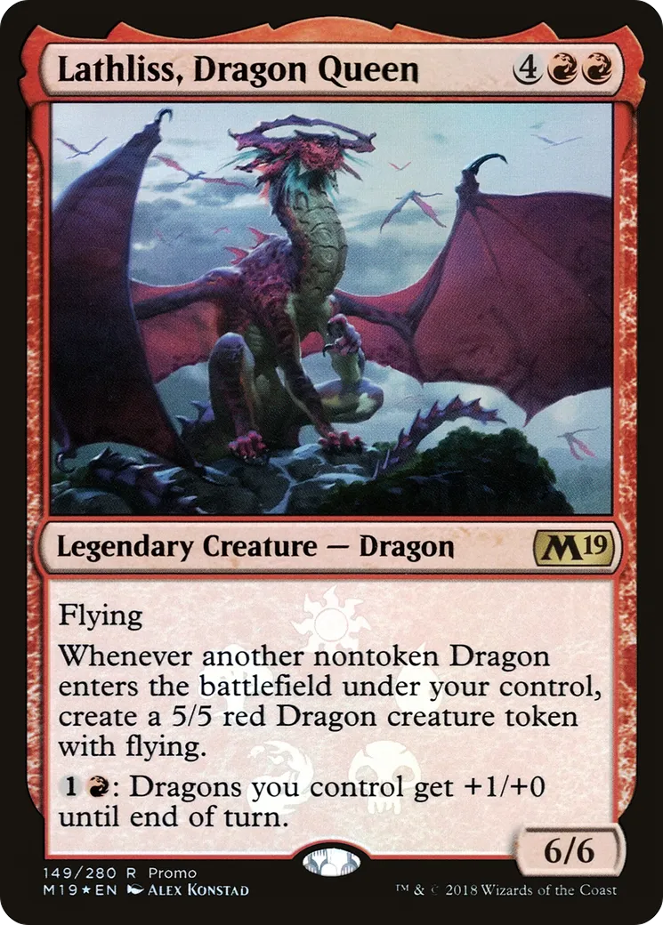 Lathliss, Dragon Queen — Core Set 2019 Promos — Magic: The Gathering