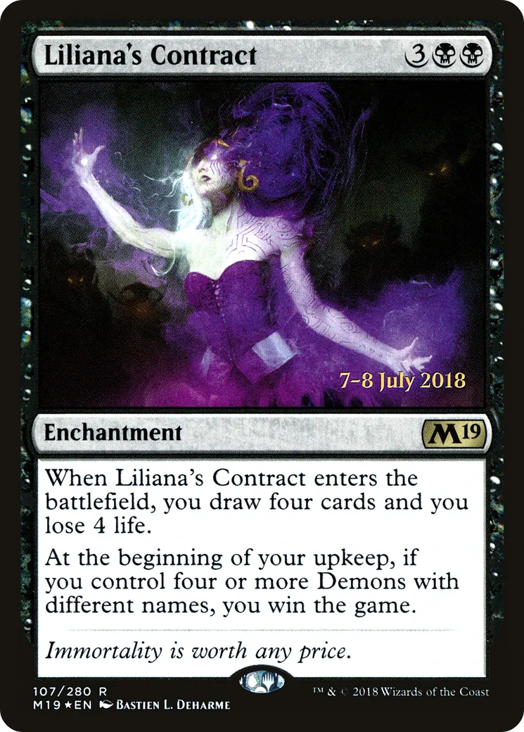 Pacte de Liliana — Core Set 2019 Promos — Magic: The Gathering