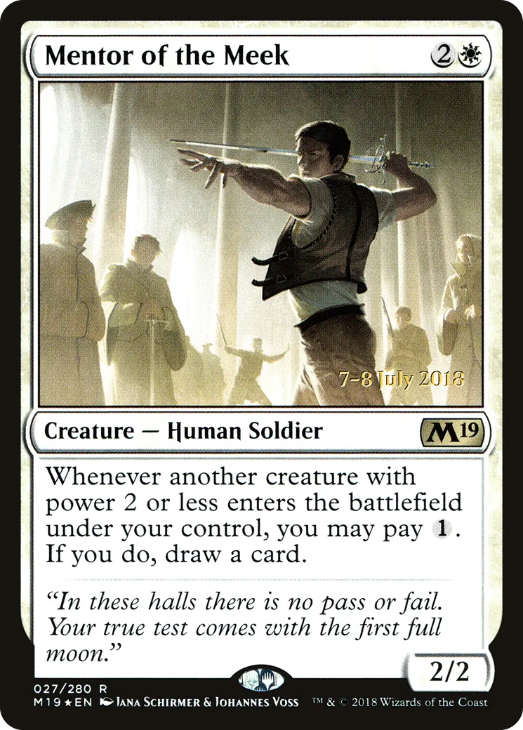 Mentor des humbles — Core Set 2019 Promos — Magic: The Gathering