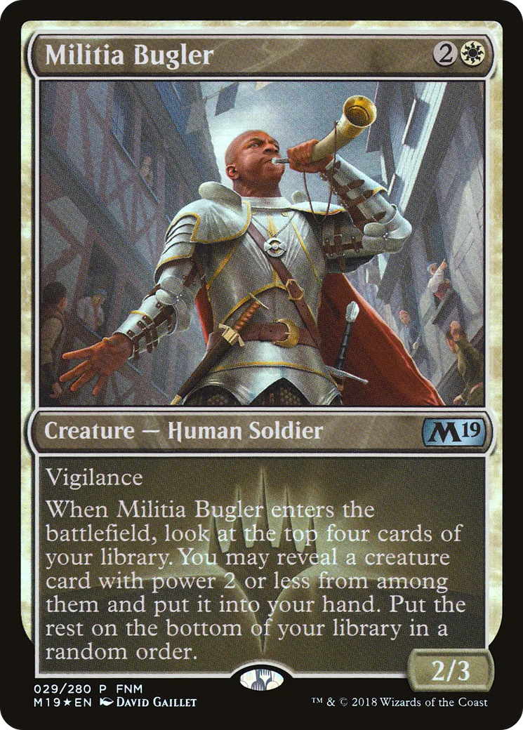 Militia Bugler — Core Set 2019 Promos — Magic: The Gathering