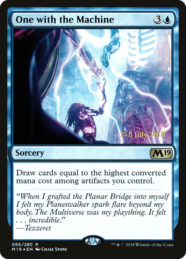 One with the Machine — Core Set 2019 Promos — Magic: The Gathering