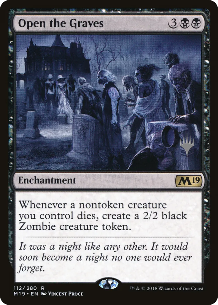 Open the Graves — Core Set 2019 Promos — Magic: The Gathering