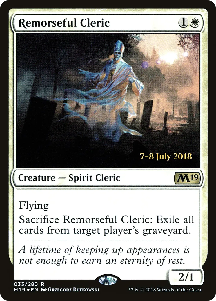 Clerc pénitent — Core Set 2019 Promos — Magic: The Gathering